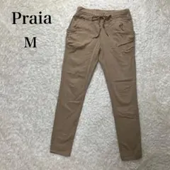 Praia プライア カジュアルパンツ レディース ストレッチ ベージュ M