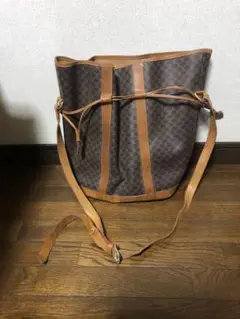 オールド セリーヌ 巾着型ショルダーバッグ ジャンク寸前