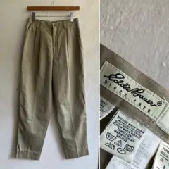 90S Eddie Bauer ツータックチノ チノパン エディーバウアー