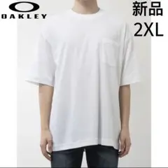 OAKLEY 半袖Tシャツ　機能Tシャツ　ゆったりシルエット　ホワイト　2XL