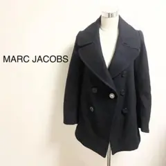美品マークジェイコブス ダブルボタンピーコート アウター ネイビー 0