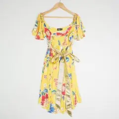 ◆良品◆ Du0026G ドルガバ 花柄 総柄 半袖 ワンピース 36 S 145210