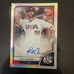 最終値下topps 2023 WBC pete alonso autograph
