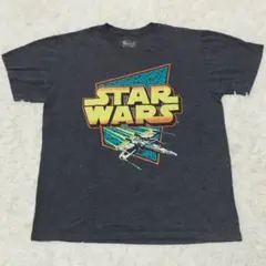 スター・ウォーズTシャツ スターファルコン Lサイズ 杢チャコール ムービーT