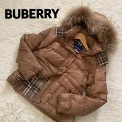 難ありBUBERRY BLUELABEL ダウンジャケット フード付き 38