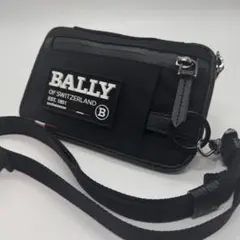 美品　BALLY スマホショルダーバッグ ブラック