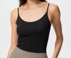 ユニクロ　UNIQLO AIRism ブラック　キャミソール Lサイズ