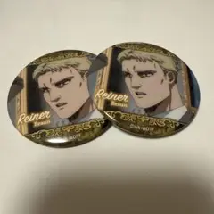 進撃の巨人　ポップアップ　ランダム缶バッジ　ライナー×2