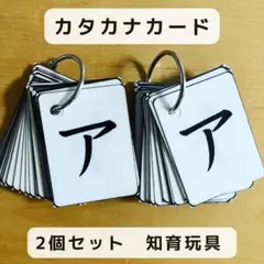 カタカナカード　2個セット　ハンドメイド　知育玩具