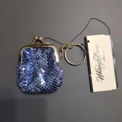 Whiting & Davis 　メタリック　小銭入れ　キーホルダー