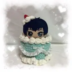 ミント(2) ケーキ 編み物 かぎ針編み ぬい服
