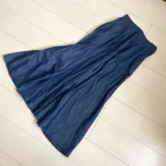 ムムアンドコー　スカート　ロングスカート　デニムスカート　デニムロングスカート