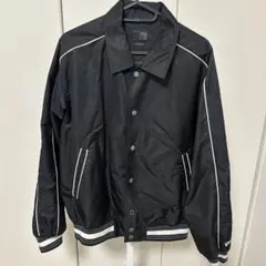 パイピング ヴァーシティジャケット Black Mサイズ
