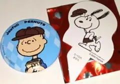 スヌーピー チャーリーブラウン 缶バッジ ピック　Joyful×PEANUTS