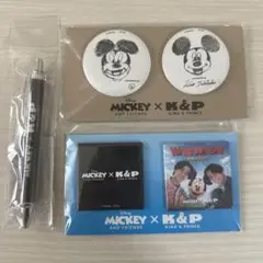 Mickey×King & Prince 缶バッジ&ネックストラップ&ボールペン