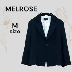 MELROSE 美品 メルローズ 黒 テーラードジャケット M ブラック