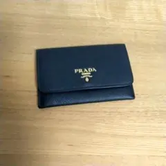 プラダ PRADA カードケー ス サフィアーノ レザー 黒