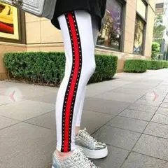 Radyサイドラインストーンレギンスパンツ