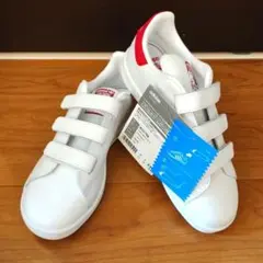 新品未使用 タグ付 本革 adidas スタンスミス ベルクロスニーカー 21c