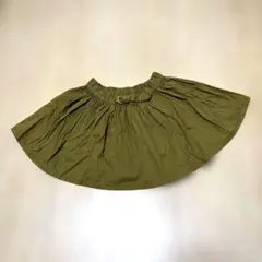 futafuta オリーブ色 フレアスカート サイズ110cm