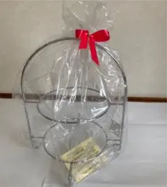 新品　ケーキスタンド 2段 シルバー 日本製