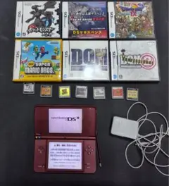 ニンテンドー　レトロゲーム　ＤＳi　ＬＬ 本体　ソフト付き　マリオ　ドラクエ