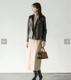 Noble ノーブル ライダースジャケット アウター 冬服 38