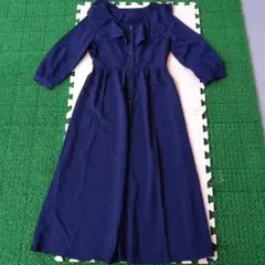GU ネイビー シャツワンピース 長袖