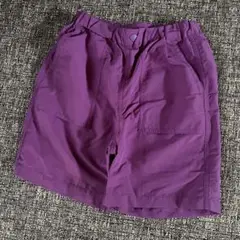 ◎美品◎ UNIQLO パープル ハーフパンツ 130サイズ