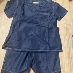 デニム　Tシャツとショートパンツセット 110cm