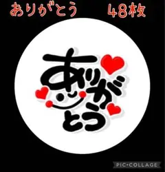 【TH04】サンキューシール にこちゃん ありがとう 感謝 お礼 48枚