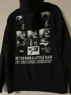 【限定】ちょっとの雨ならがまん パーカー 黒 M パンクス 青の時代 ジャパコア