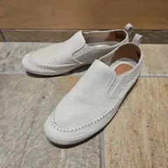 【Clarks】ホワイト スリッポン　27.5センチ