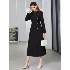 【新品・近日処分】ロングワンピース ブラック