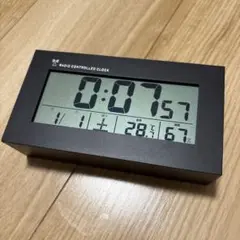 ニトリ 電波デジタル時計 YT6508 ブラック NITORI 8171312