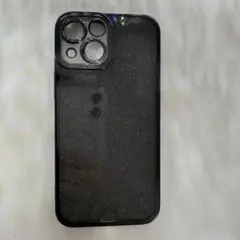 iPhone13miniケース ブラック グリッター