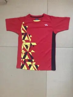 YONEX 幾何学模様 レッドシャツ JL140