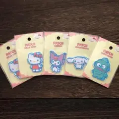 サンリオキャラクターズ　ワイロンワッペン　5個セット
