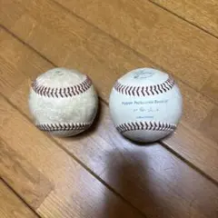 日本プロ野球 公式戦使用　硬式野球ボール 2個セット