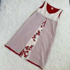 ふりふ ワンピース 花柄切替 Mサイズ（773）