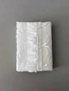 (A6・文庫本) Book Cover / White mini ribbon
