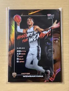 NBA VICTOR WEMBANYAMA RC TOPPS REFRACTOR