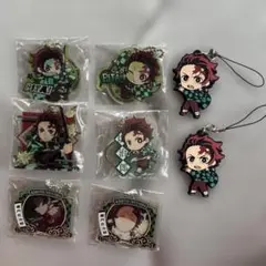 鬼滅の刃 竈門炭治郎 アクリルキーホルダー ラバーストラップ セット売り