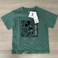 MICKEY STANDS ミッキー　ユニクロ　QRコード Tシャツ 110cm