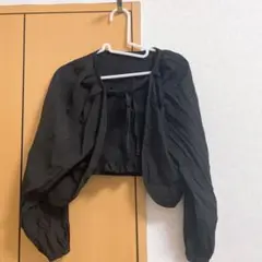 ブラック バルーンスリーブ ジャケット