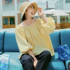 最終価格です【撥水/軽量/UVケア】FINE MOVE 2WAYギャザーブラウス