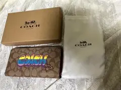 coach ロゴ長財布