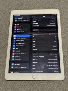 iPad Air 2 64GB シルバー Wi-Fi + Cellular +@