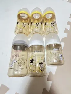 ピジョン 哺乳瓶 ミッキー スヌーピー 6本セット