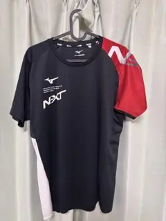 Mizuno NEXT バレーボールシャツ XL ブラック/レッド